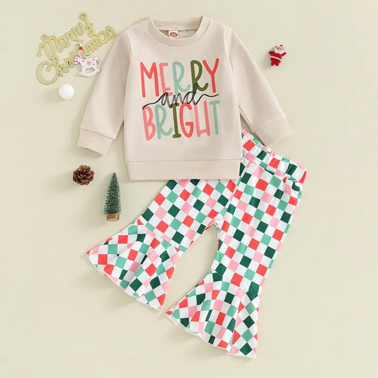 Merry & Bright Checkered Outfit
