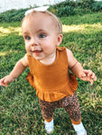 Ruffle Cheetah Jumpsuit