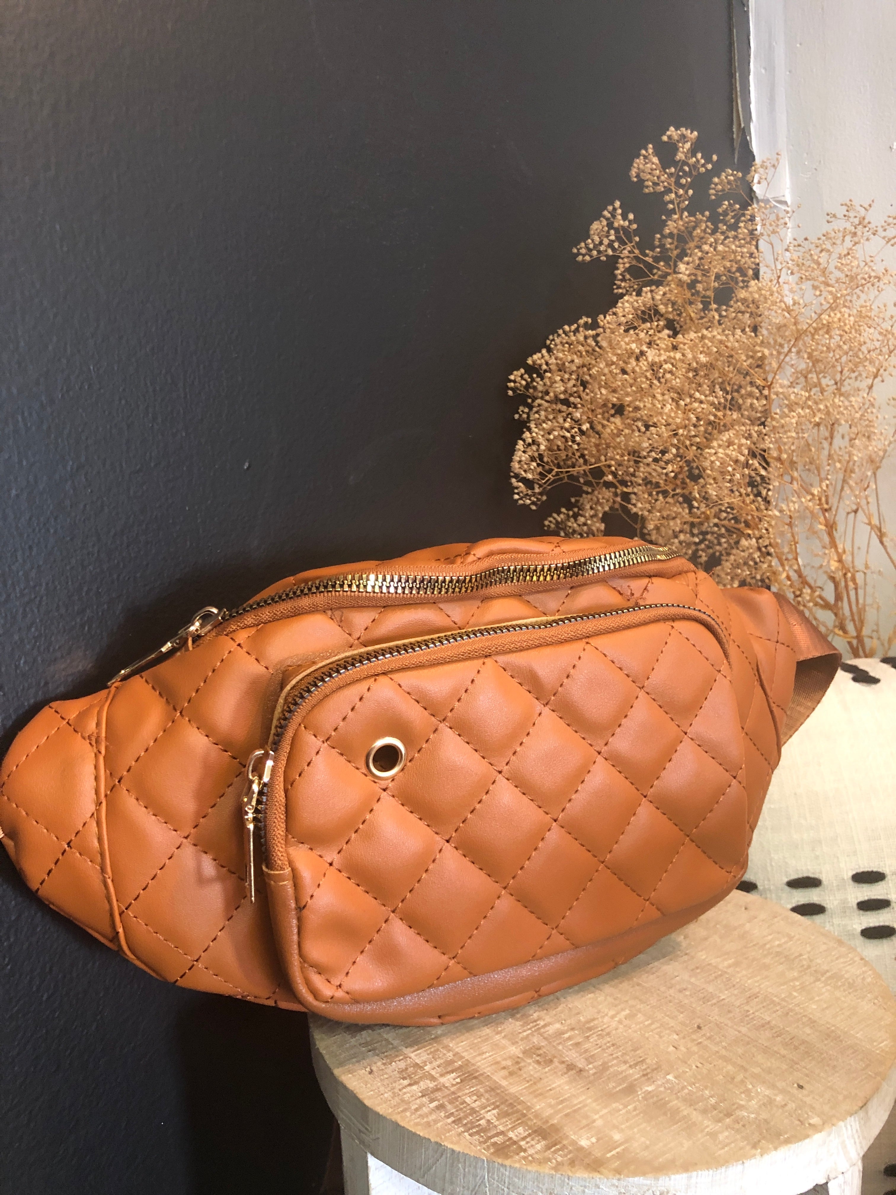 Quilted bum bag